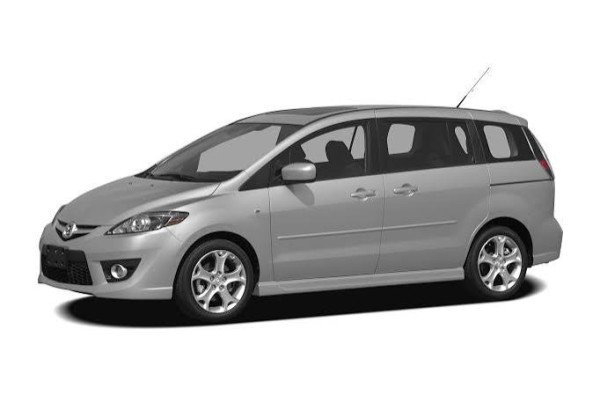 Mazda 5,   7 seats with roof top cargo
